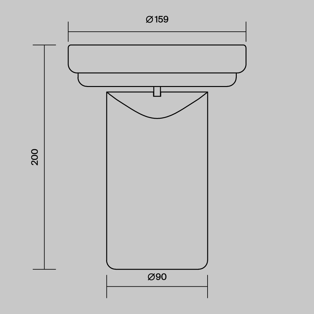 Lampada da tavolo ricaricabile Topo - Maytoni - Blu - MOD508TL-L5BLK
