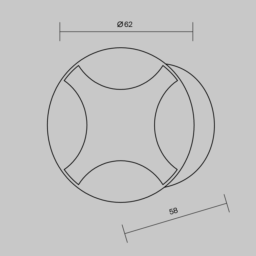 SET 4 PEZZI · Faretti da incasso Biscotti - Maytoni - Nero - O036-L3B3K · prezzo per 4 pezzi