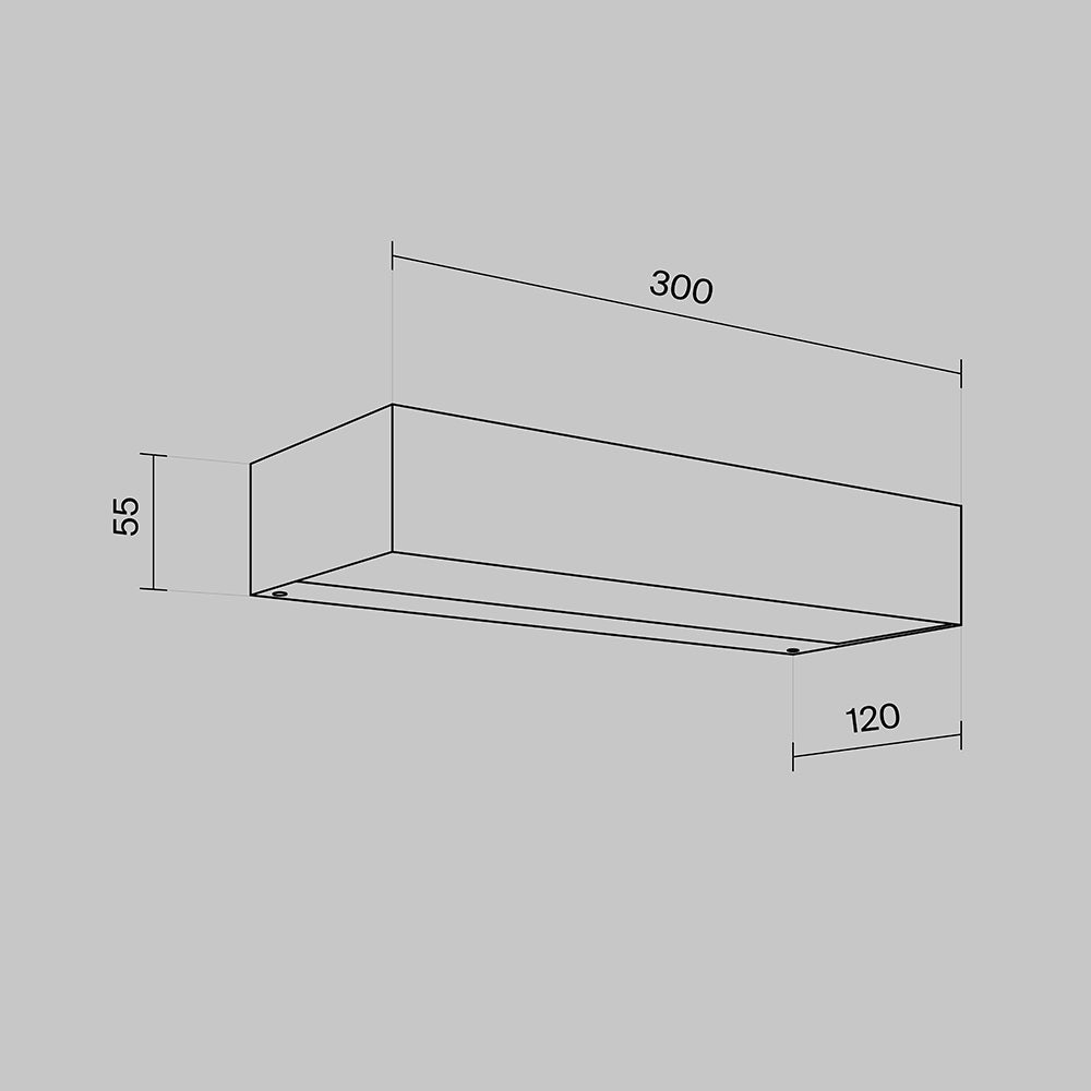 Lampada a muro Lot - Maytoni - Grigio - O428WL-L20GF3K