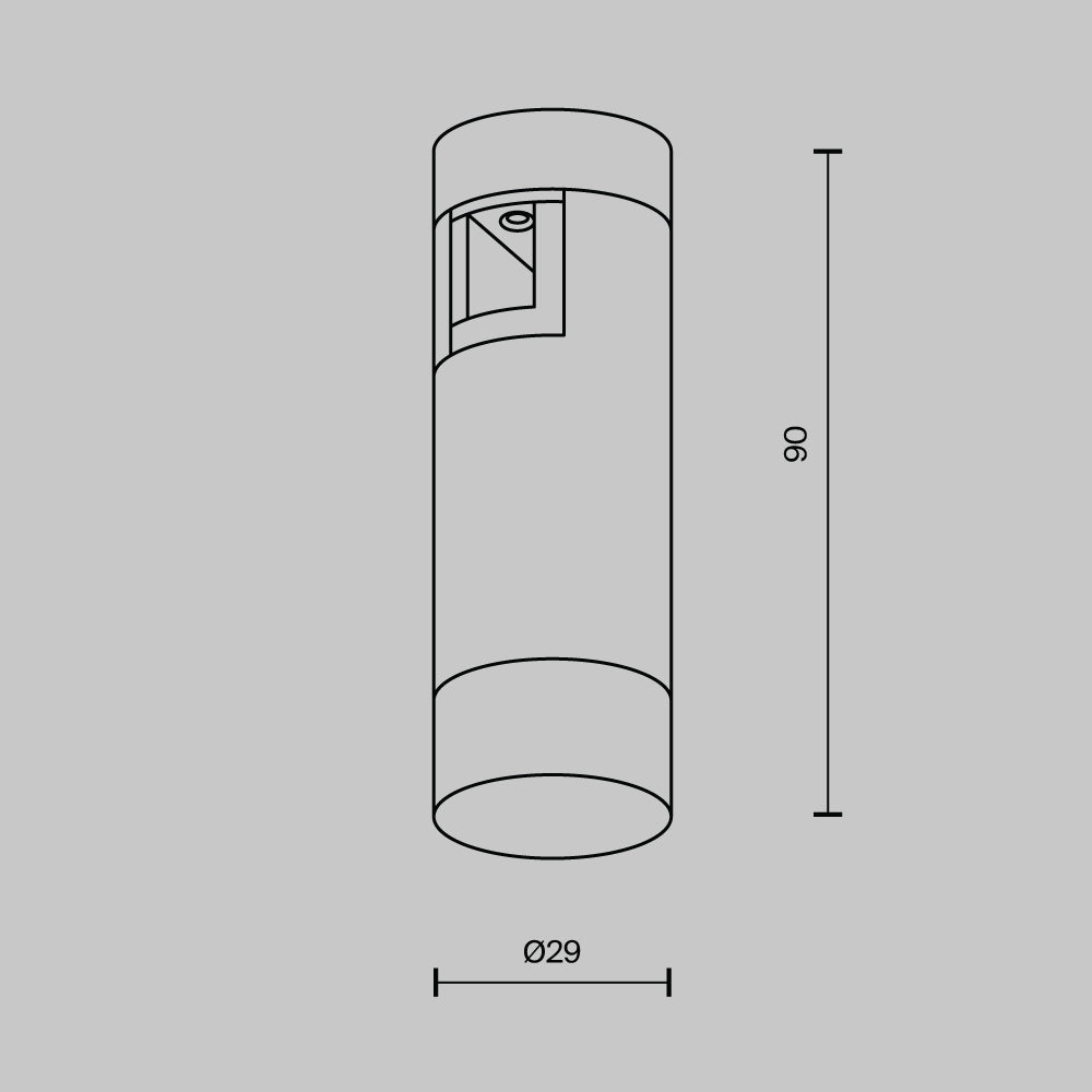 Faretto per binario Skim - Maytoni - Nero - TR145-1-3W3K-W-B-DE