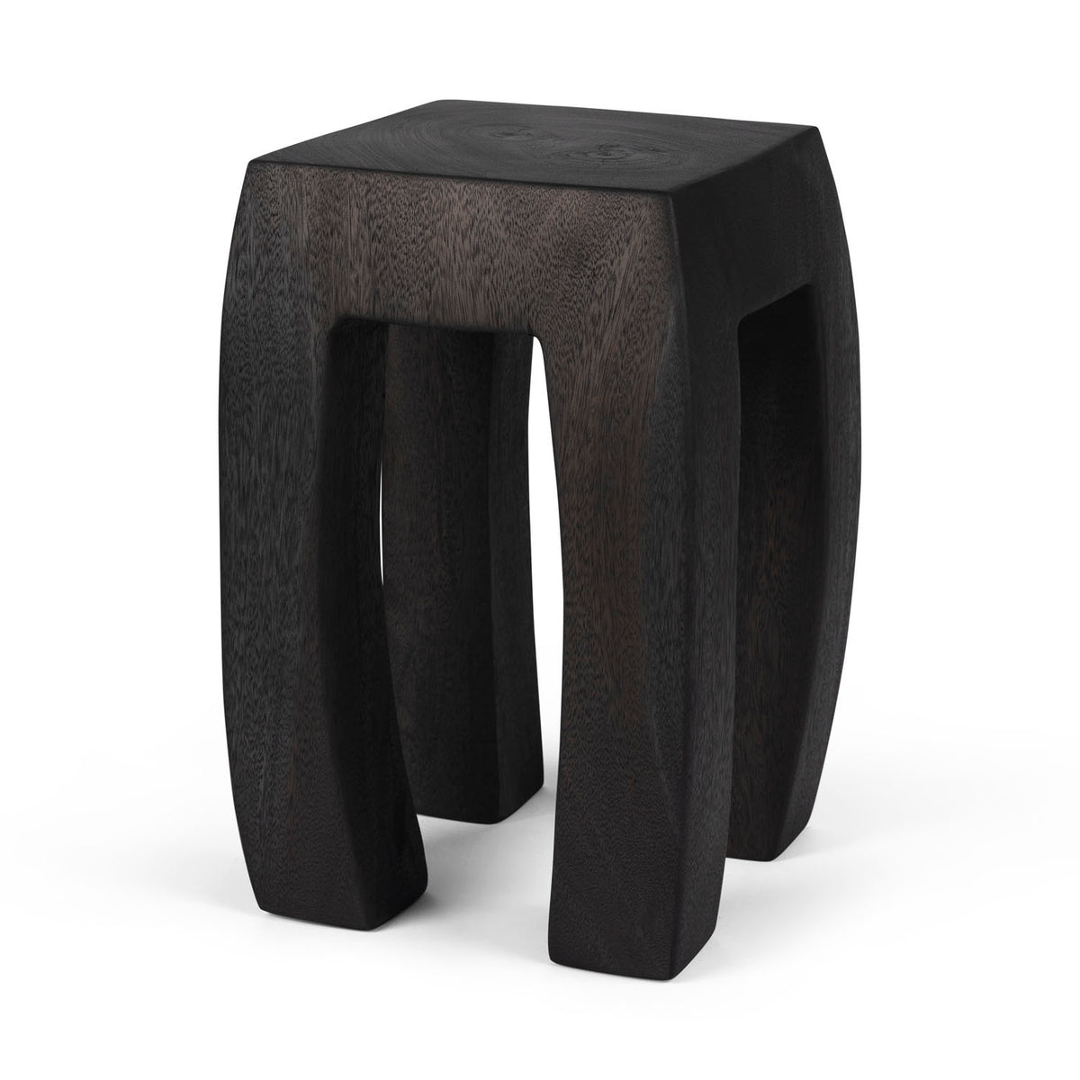 Tavolino in legno massello Stool S.A.S. 001 - Charcoal Black