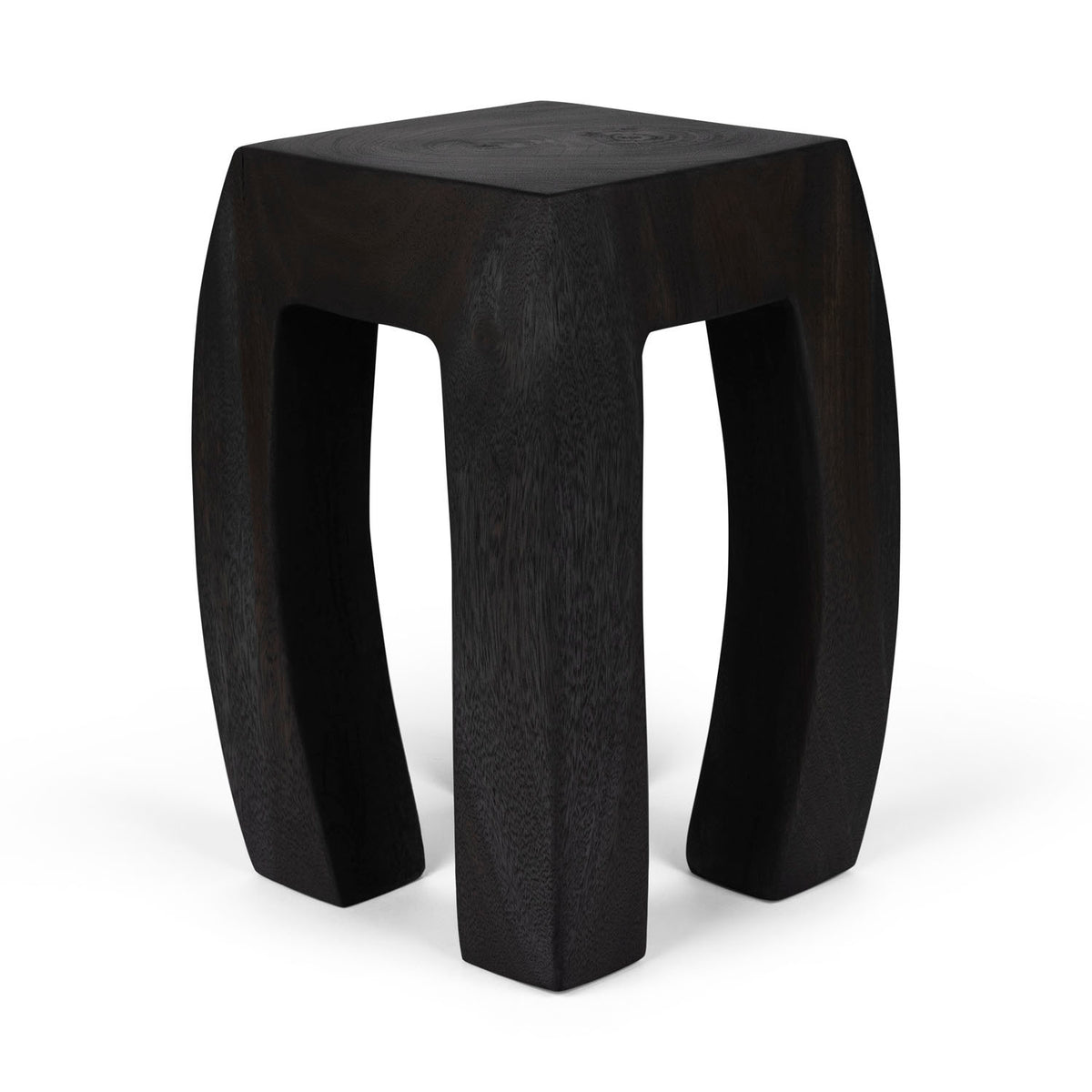 Tavolino in legno massello Stool S.A.S. 001 - Charcoal Black