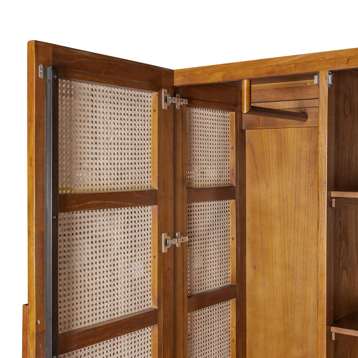 Armadio Storage Cabinet Lucien con appendiabiti - Dark Brown - Pierre Jeanneret Edition
