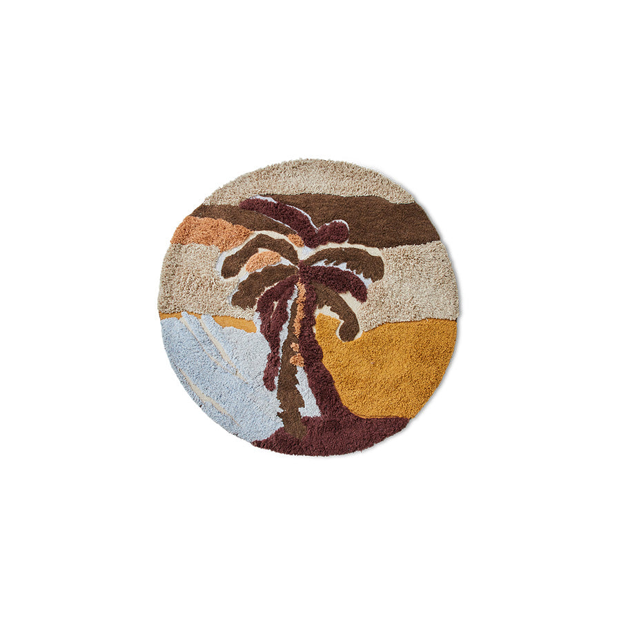 Tappeto tuftato rotondo Palm Beach (150x150 cm)