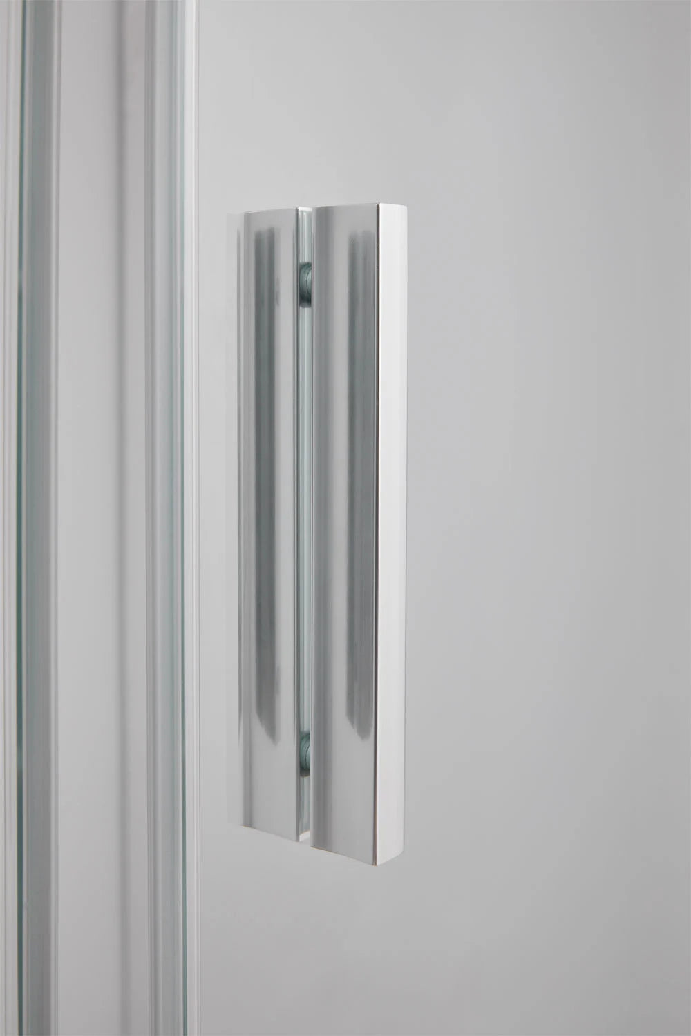 Dover - Mampara doccia con accesso frontale e porta scorrevole soft closing, vetro temperato 6 mm e alluminio