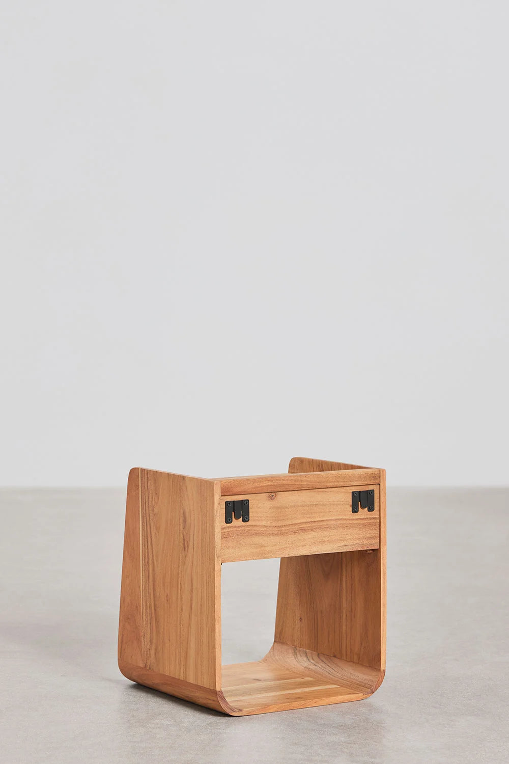 Berigem - Comodino quadrato 35x35 cm in legno di acacia