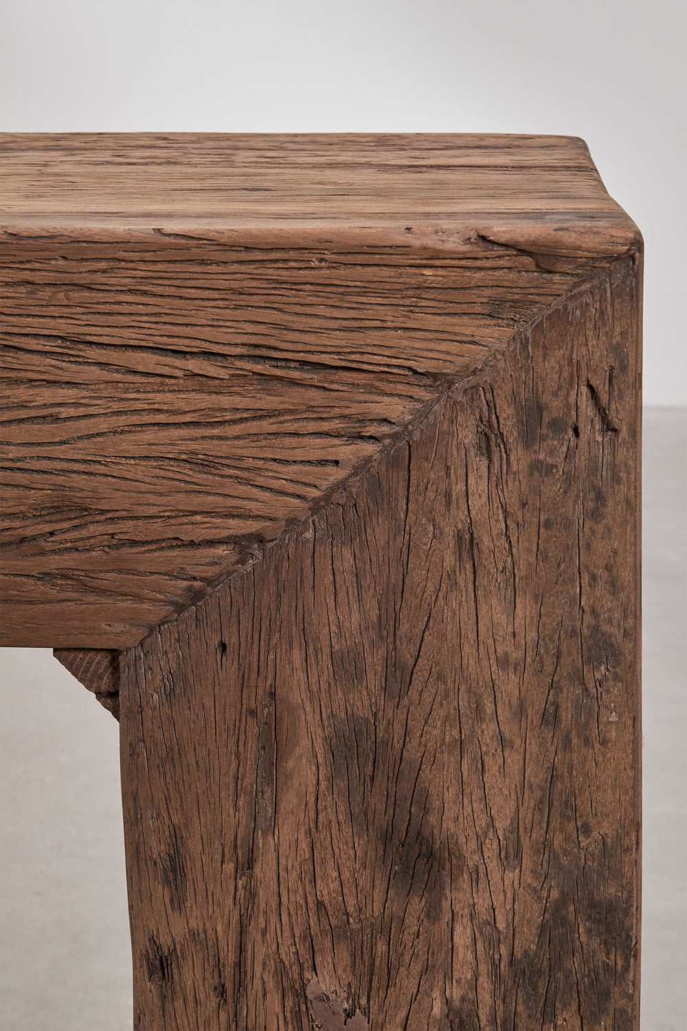 Juvira - Consolle ingresso 150x35 cm in legno riciclato