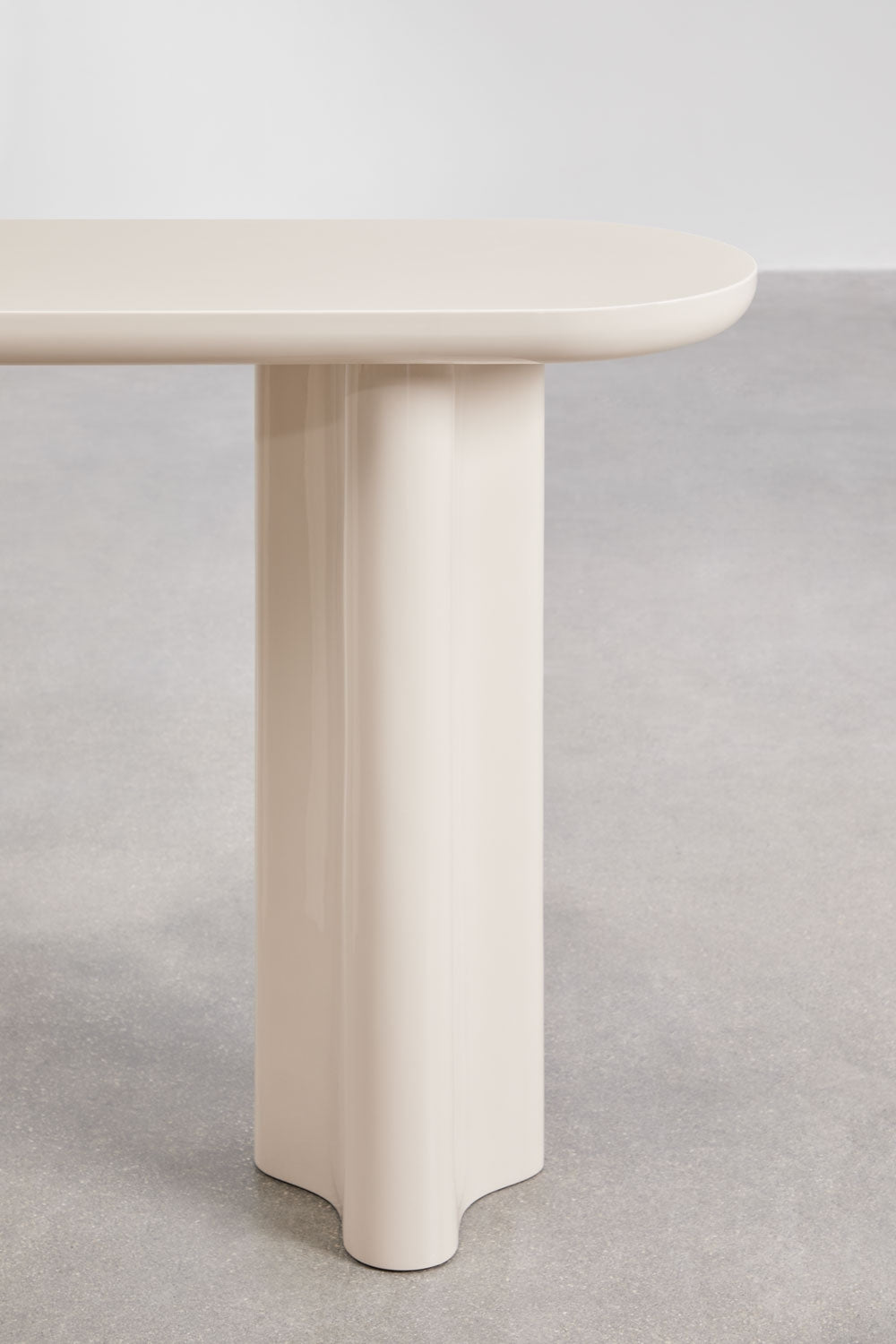 Breoniz - Consolle ingresso ovale 120x35 cm in MDF