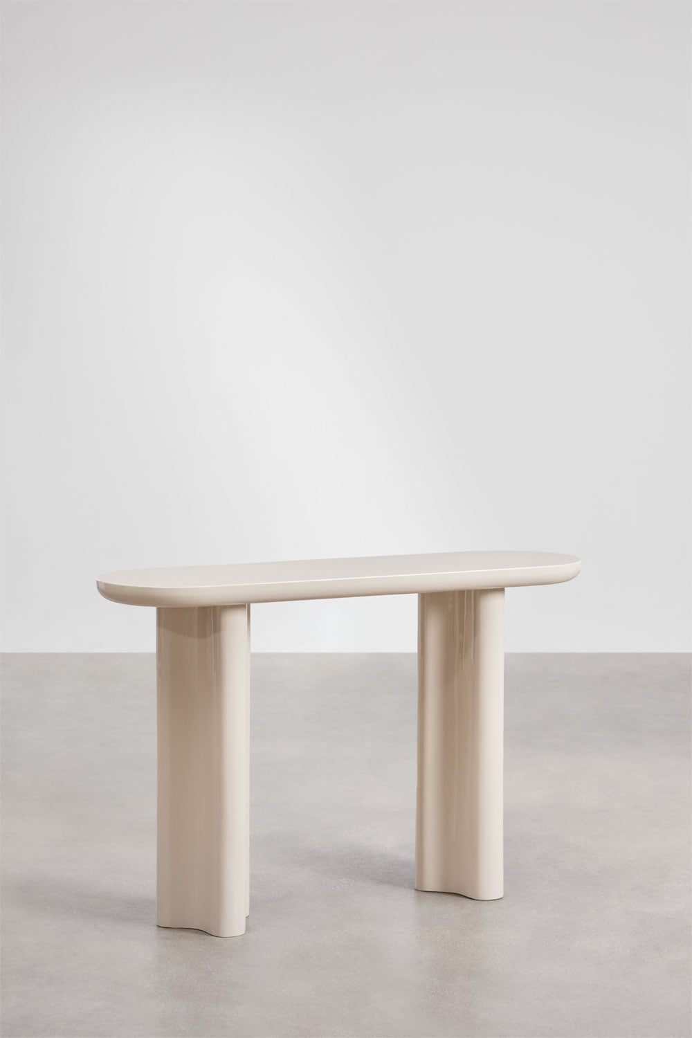 Breoniz - Consolle ingresso ovale 120x35 cm in MDF