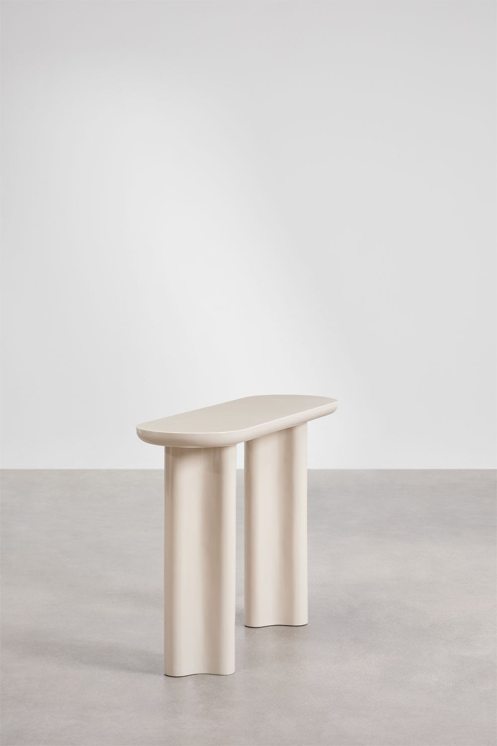 Breoniz - Consolle ingresso ovale 120x35 cm in MDF