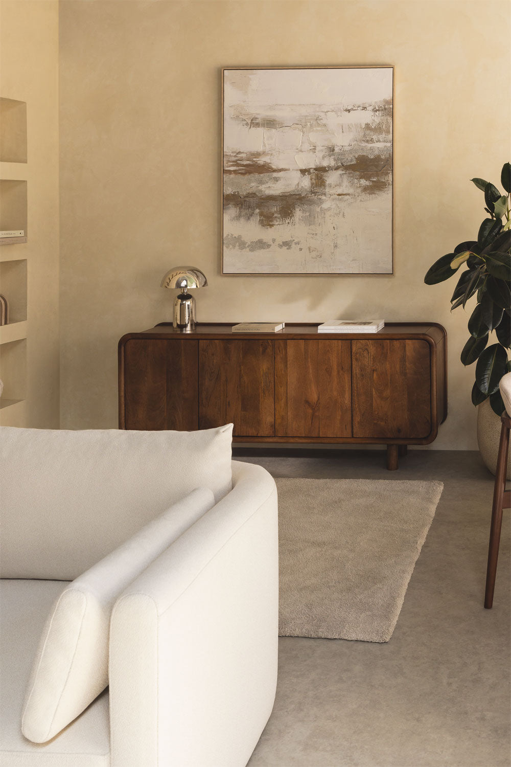 Gina - Credenza 175x43 cm in legno di mango
