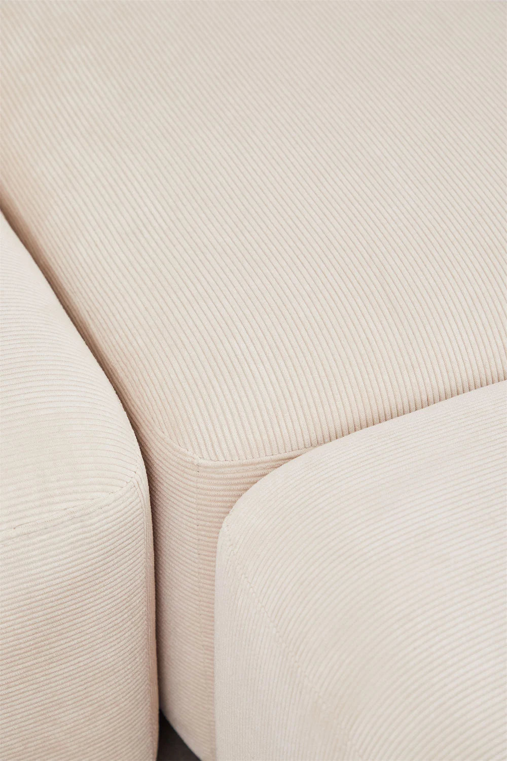 Fogler - Divano componibile angolare in 2 pezzi con chaise longue destra e pouf