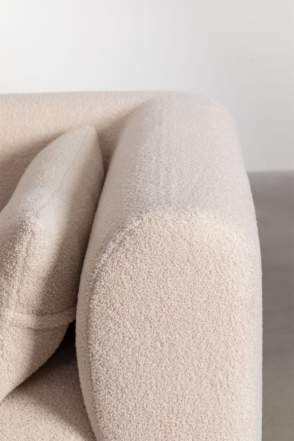 Fogler - Divano componibile angolare in 2 pezzi con chaise longue destra e pouf