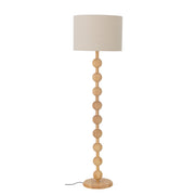 Lampada da Terra Giacoma, Natura, Legno della Gomma