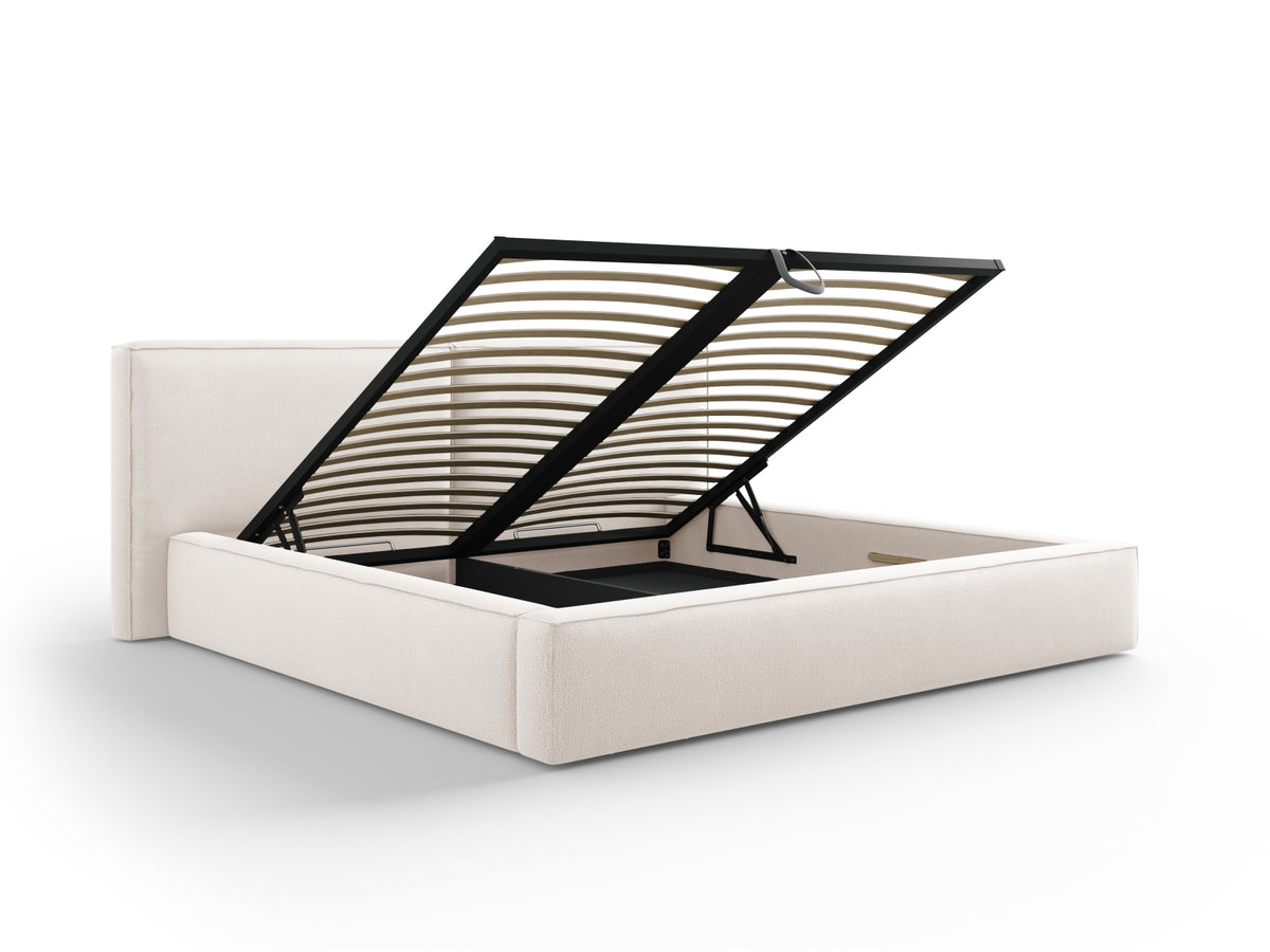 Letto contenitore con testiera doppia, "Jodie", 228x251x97,5