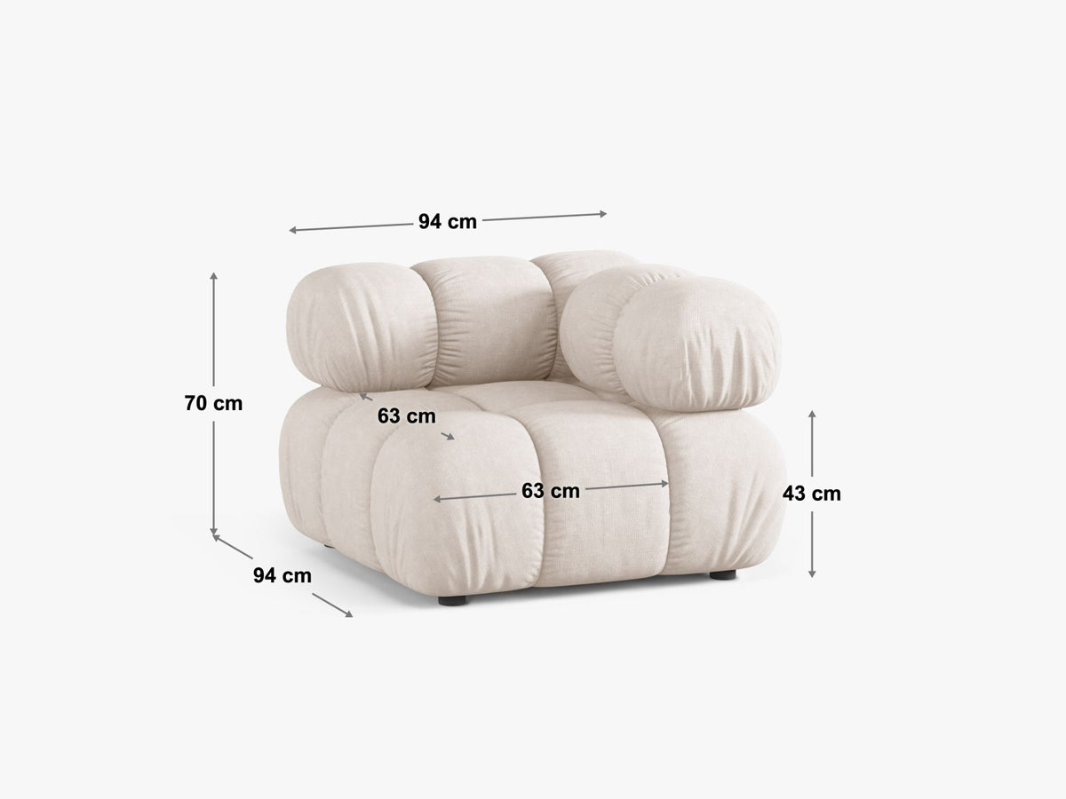 Modulo Angolare Bellis, 1 Posto, 94x94x70