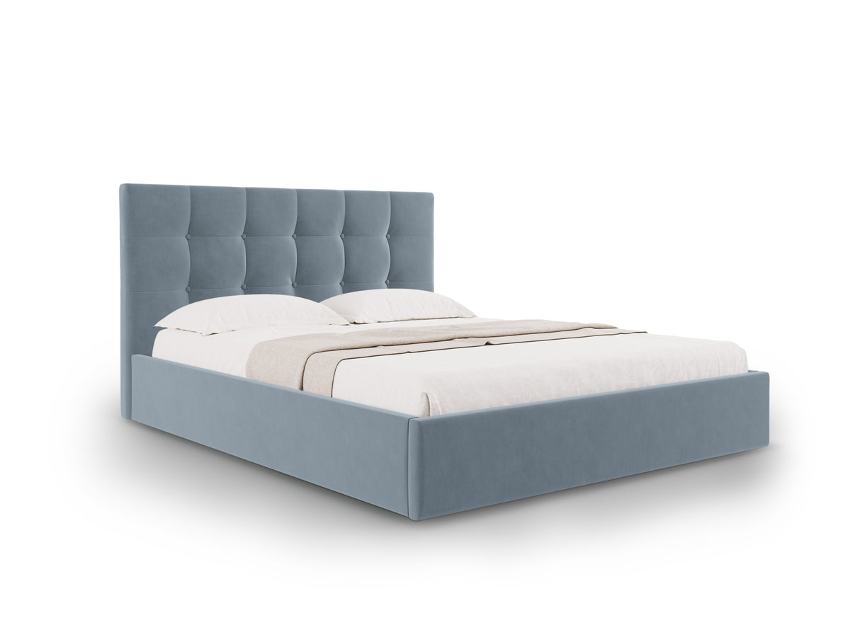 Letto Contenitore con Testata Phaedra - Blu 160x200
