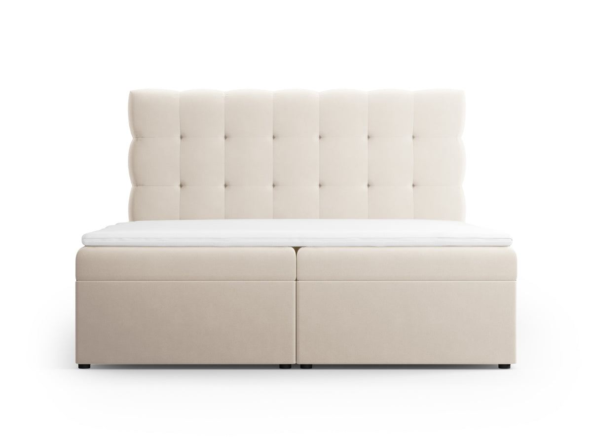 Letto: testiera + molle/materasso + coprimaterasso, "Mamaia", 210x140x125