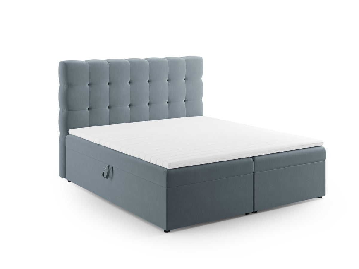 Letto: testiera + molle/materasso + coprimaterasso, "Mamaia", 210x180x125