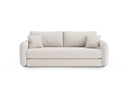 Divano con Funzione Letto, "Dormi", 3 Posti, 225x94x87 - Beige Chiaro