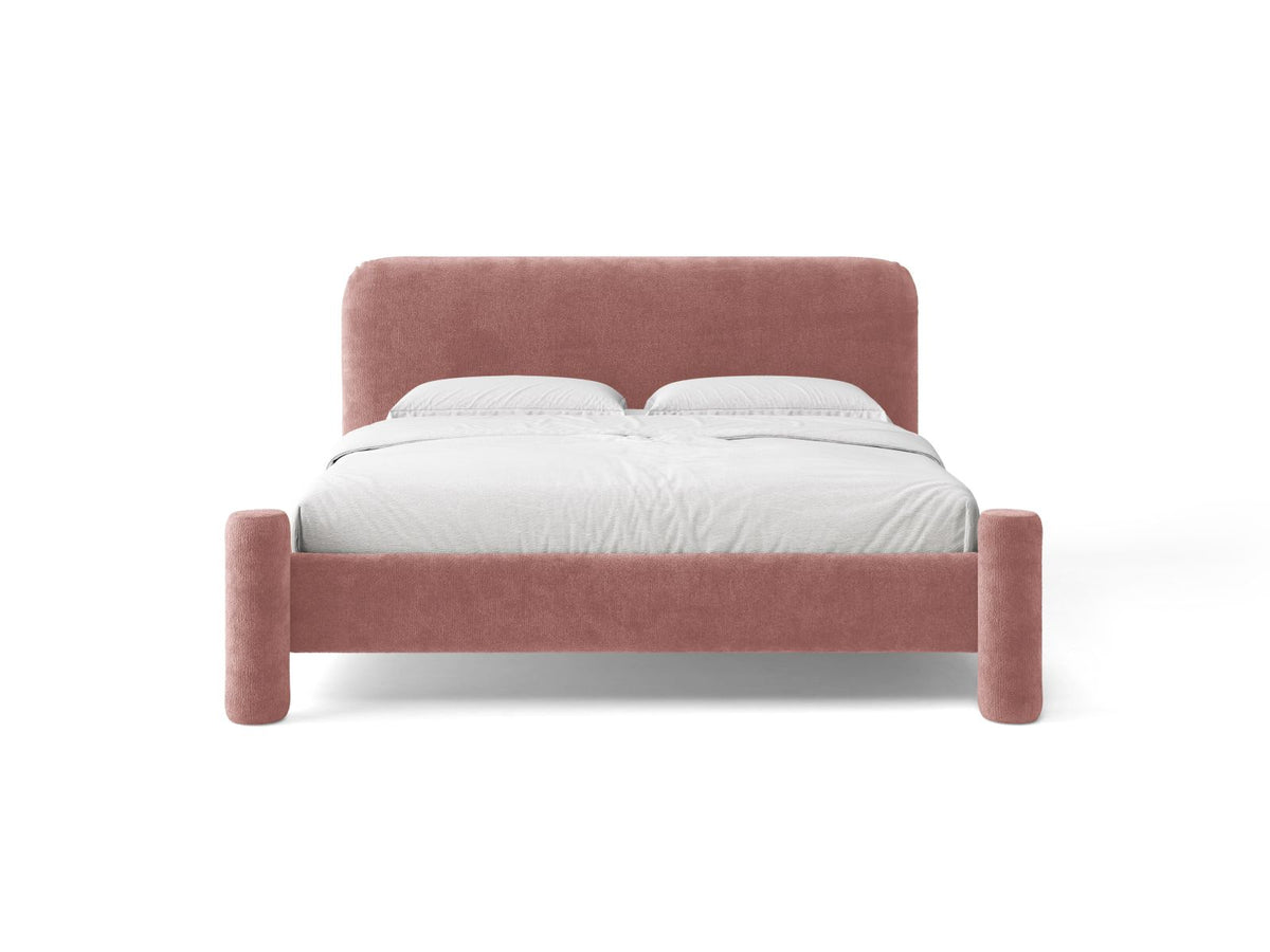 Letto con Testata Vera - Rosa 160x200