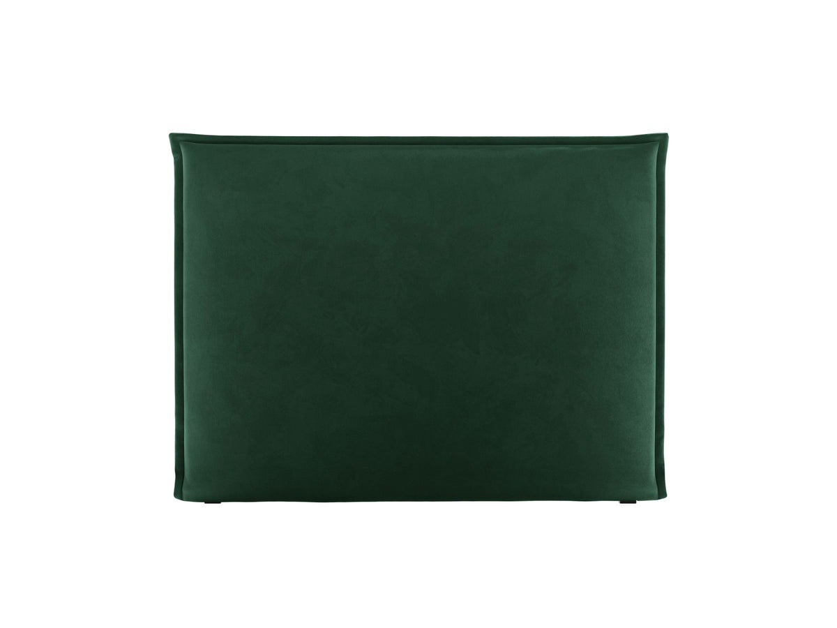Testata in Velluto, "Monica", 140x8x120 - Verde