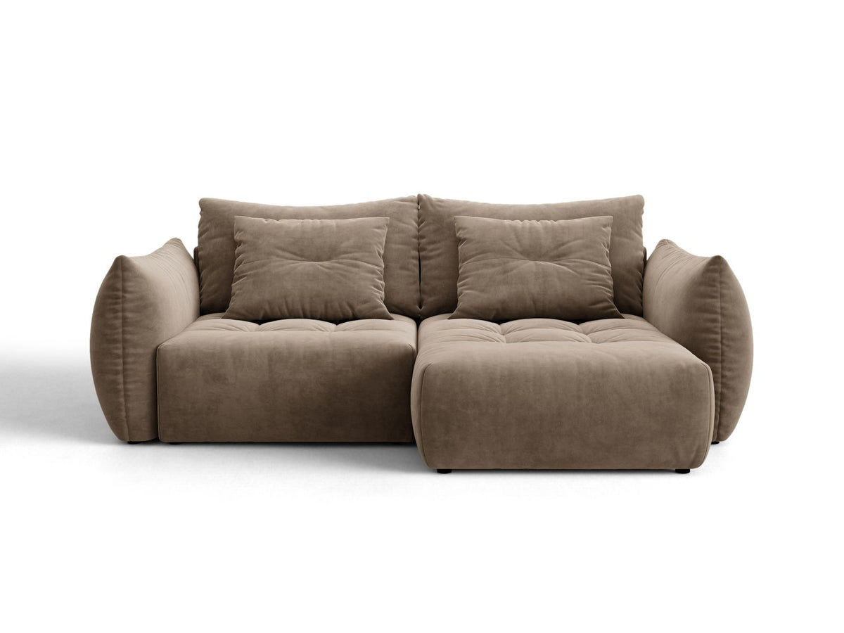 Divano Letto Angolare Componibile con Contenitore Bloom, 3 Posti, 152x250x87