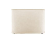 Testata in Velluto, "Monica", 160x8x120 - Beige