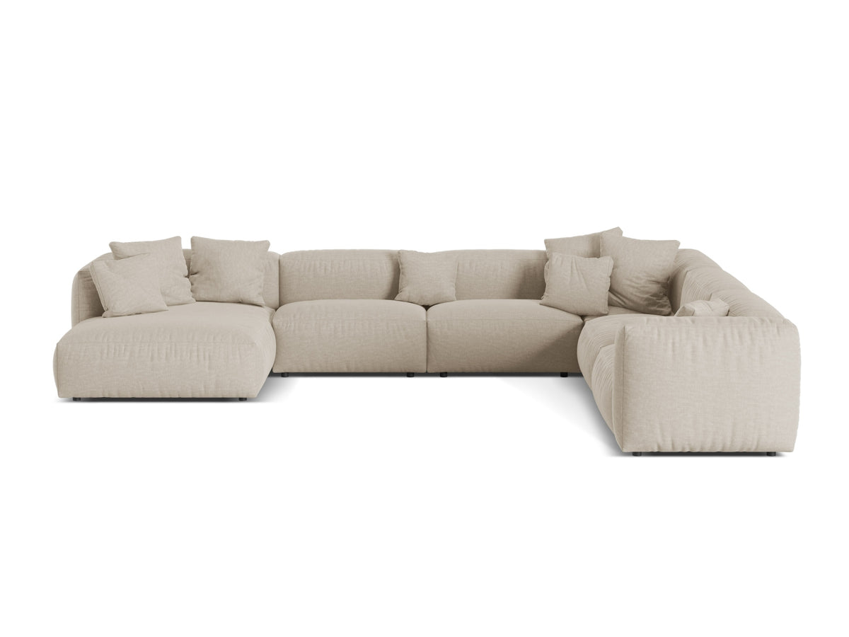 Divano Angolare Componibile XL Martina, 6 Posti, 316x406x75
