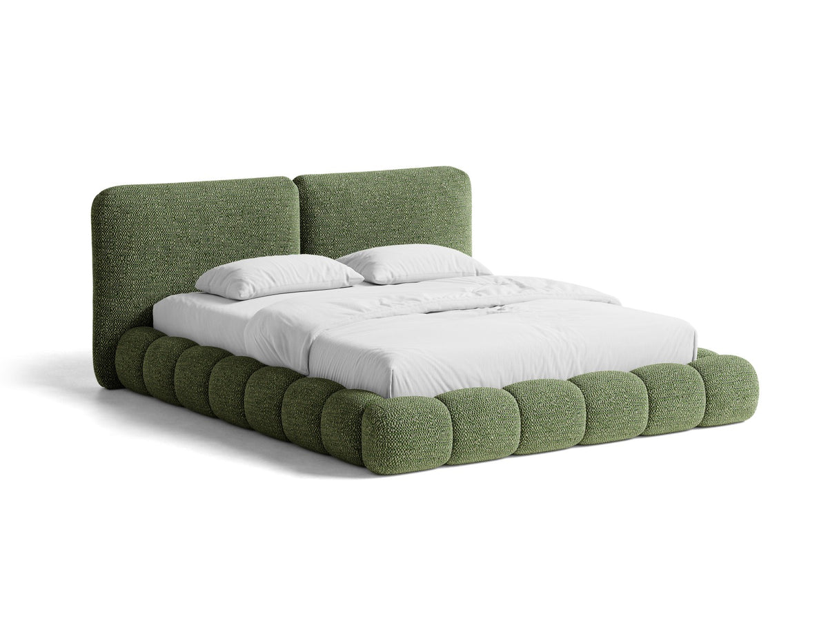 Letto Contenitore con Testata Solange - Verde 160x200