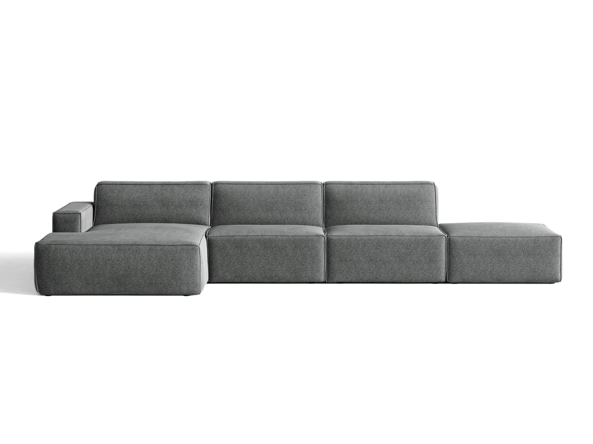 Divano Angolare Componibile Jodie, 5 Posti, 162x341x77
