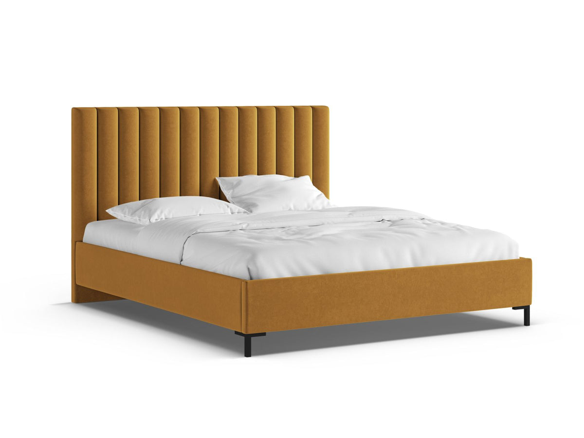 Letto Contenitore con Testata Allison - Giallo 180x200