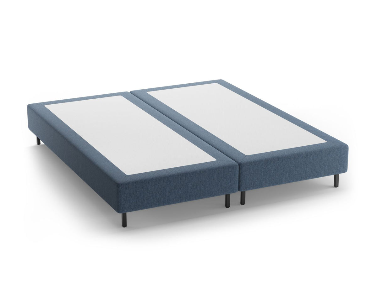 Base Letto Whale Gambe metallo nero - Blu Scuro 200x200