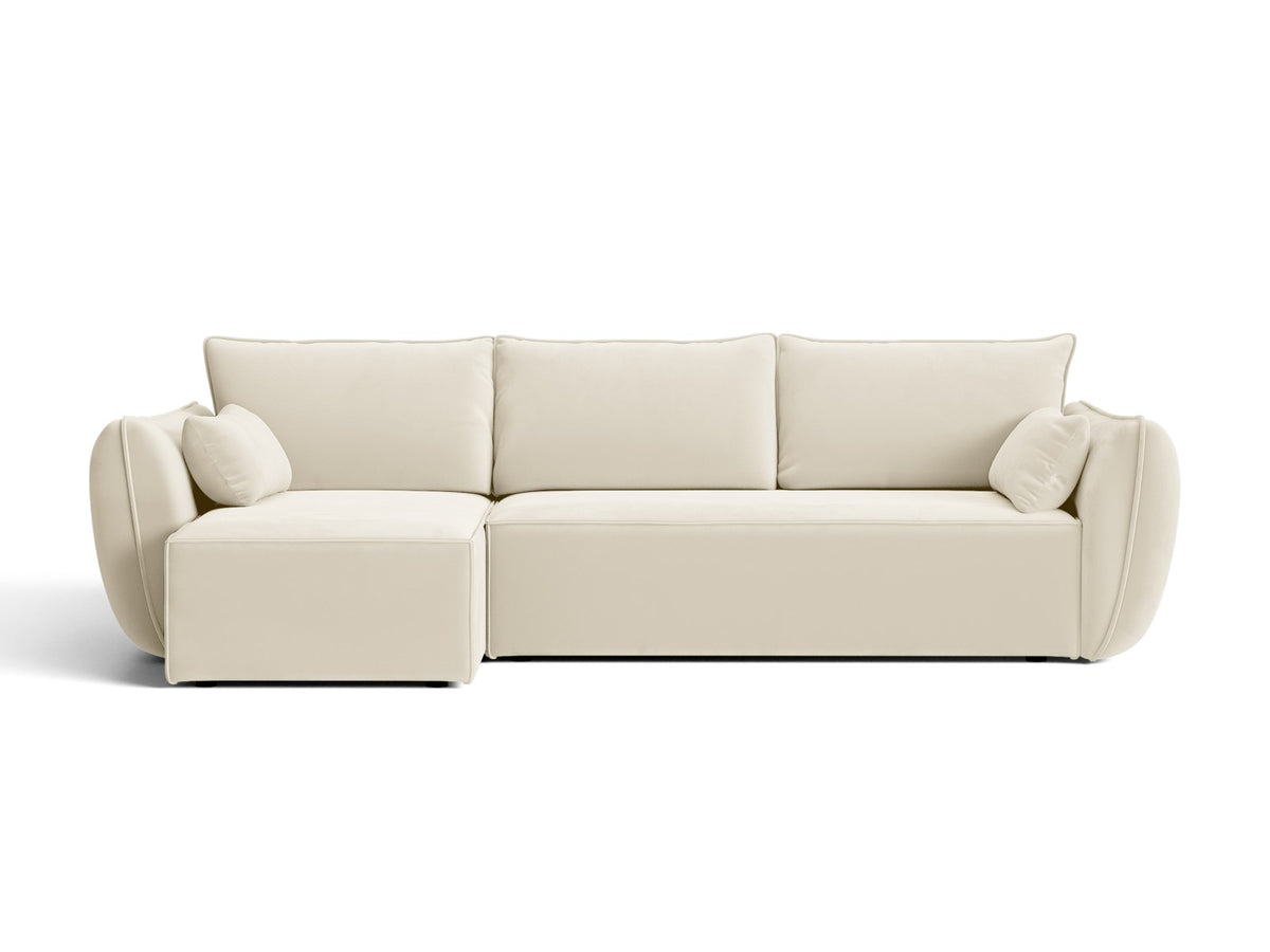 Divano Letto Angolare con Contenitore Kaelle, 4 Posti, 168x262x87