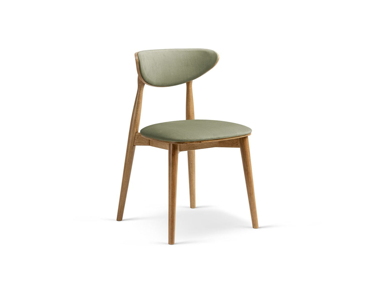 Sedia in Velluto, "Rina", 1 Posto, 47.5x48x79 - Verde