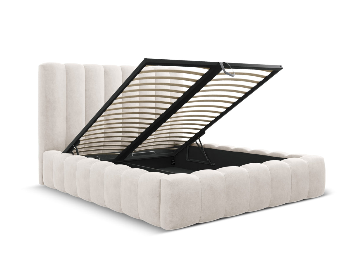Letto contenitore con testiera, "Kelp", 230x185x125