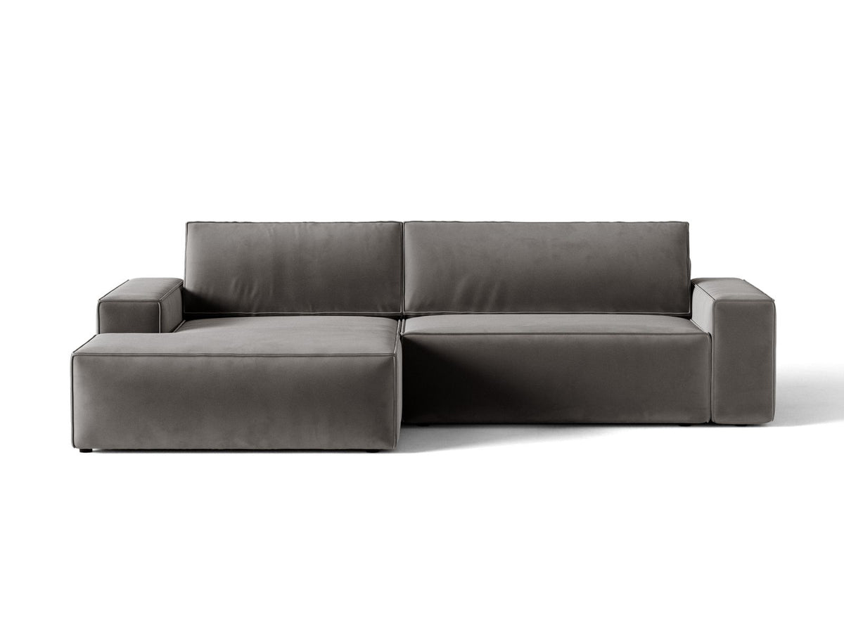 Divano Letto Angolare con Contenitore Jodie, 3 Posti, 151x246x86