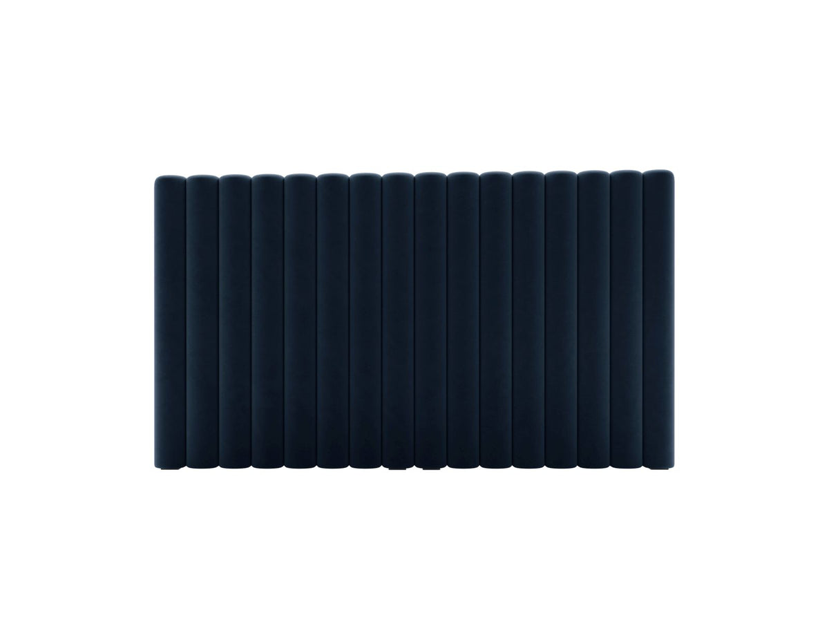 Testata in Velluto, "Mistero", 160x13x95 - Blu Scuro