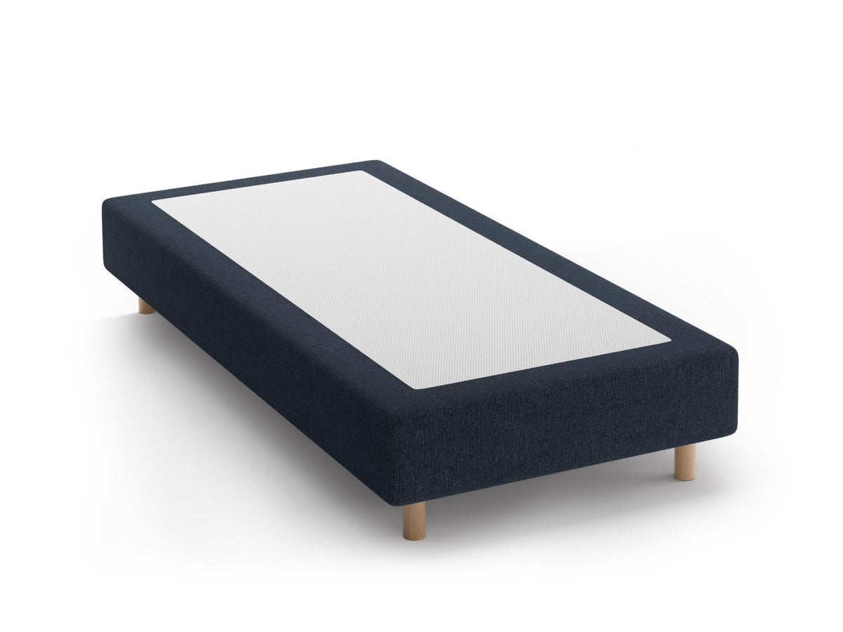 Base Letto Whale Gambe legno di faggio naturale - Blu Navy 100x200