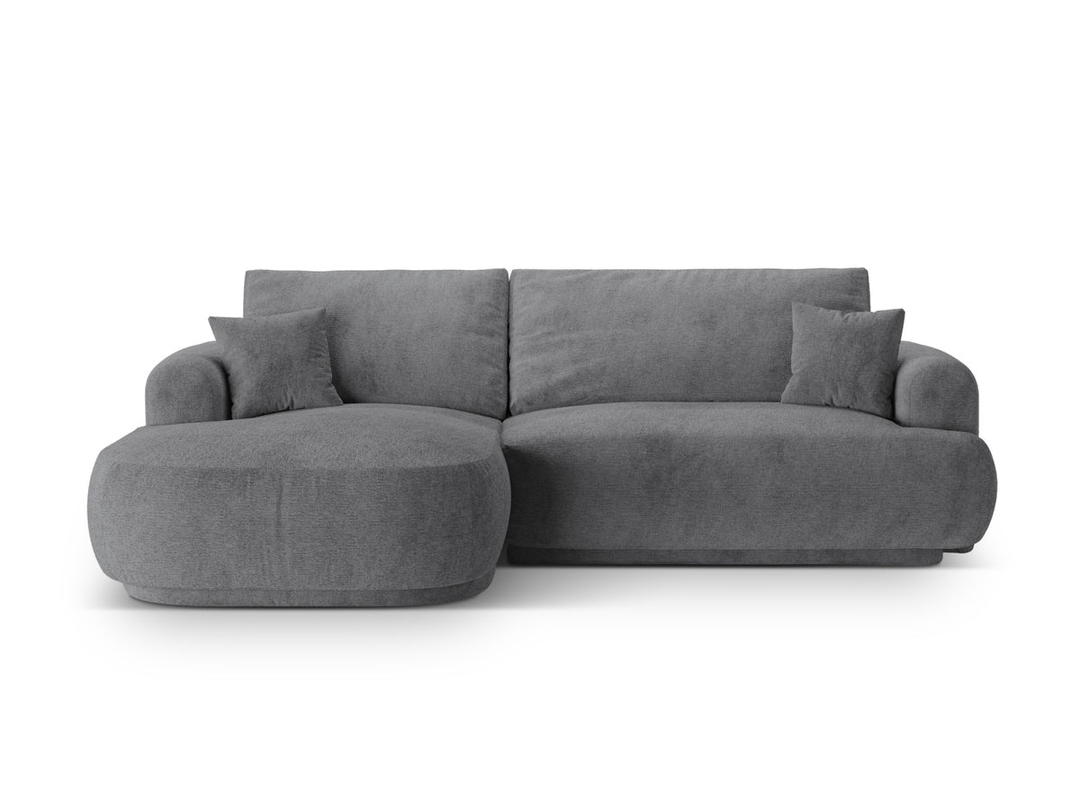 Divano Letto Angolare Componibile con Contenitore Ella, 5 Posti, 174x271x88