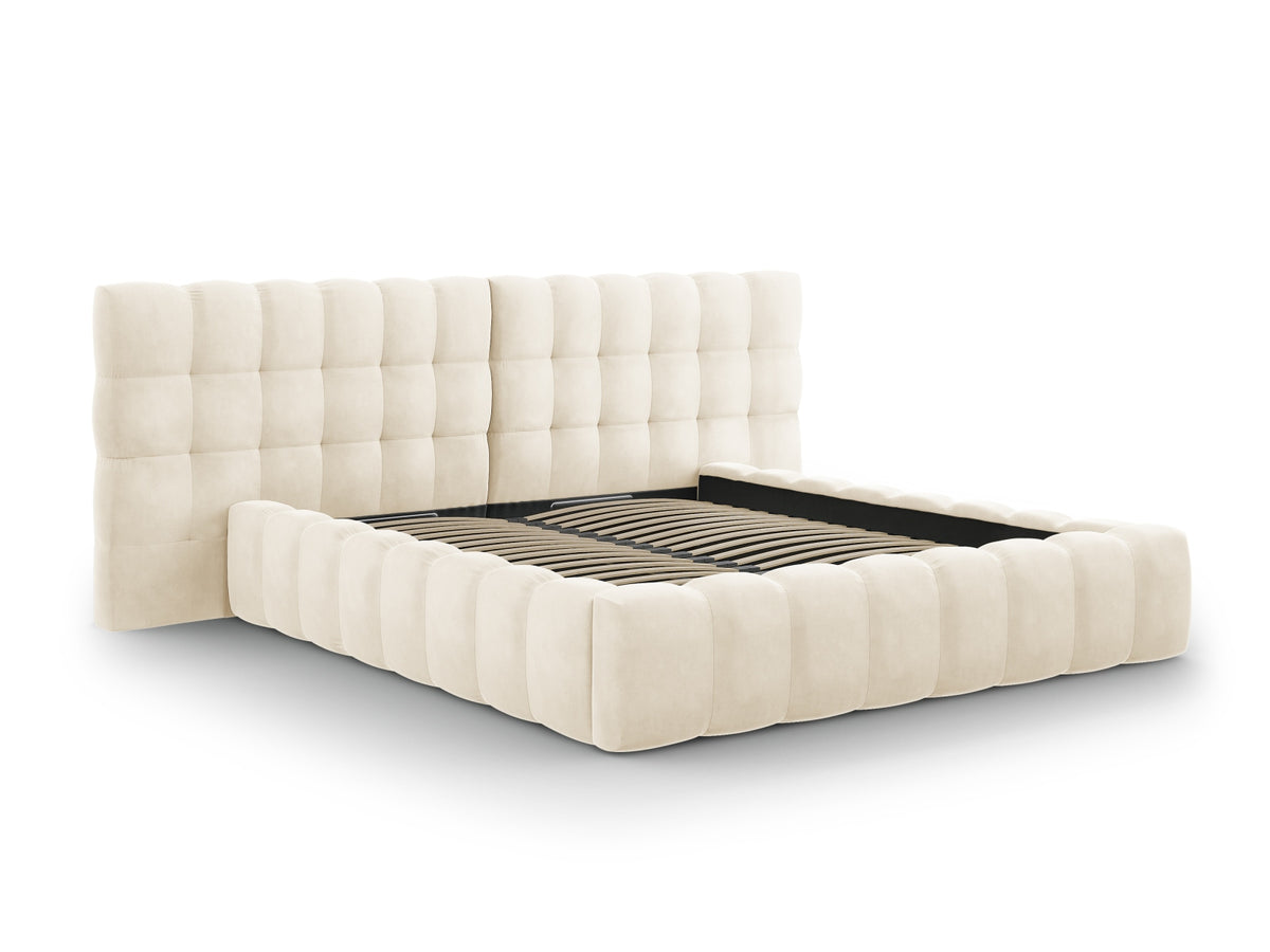 Letto contenitore con testiera doppia, "Mamaia", 230x350x100