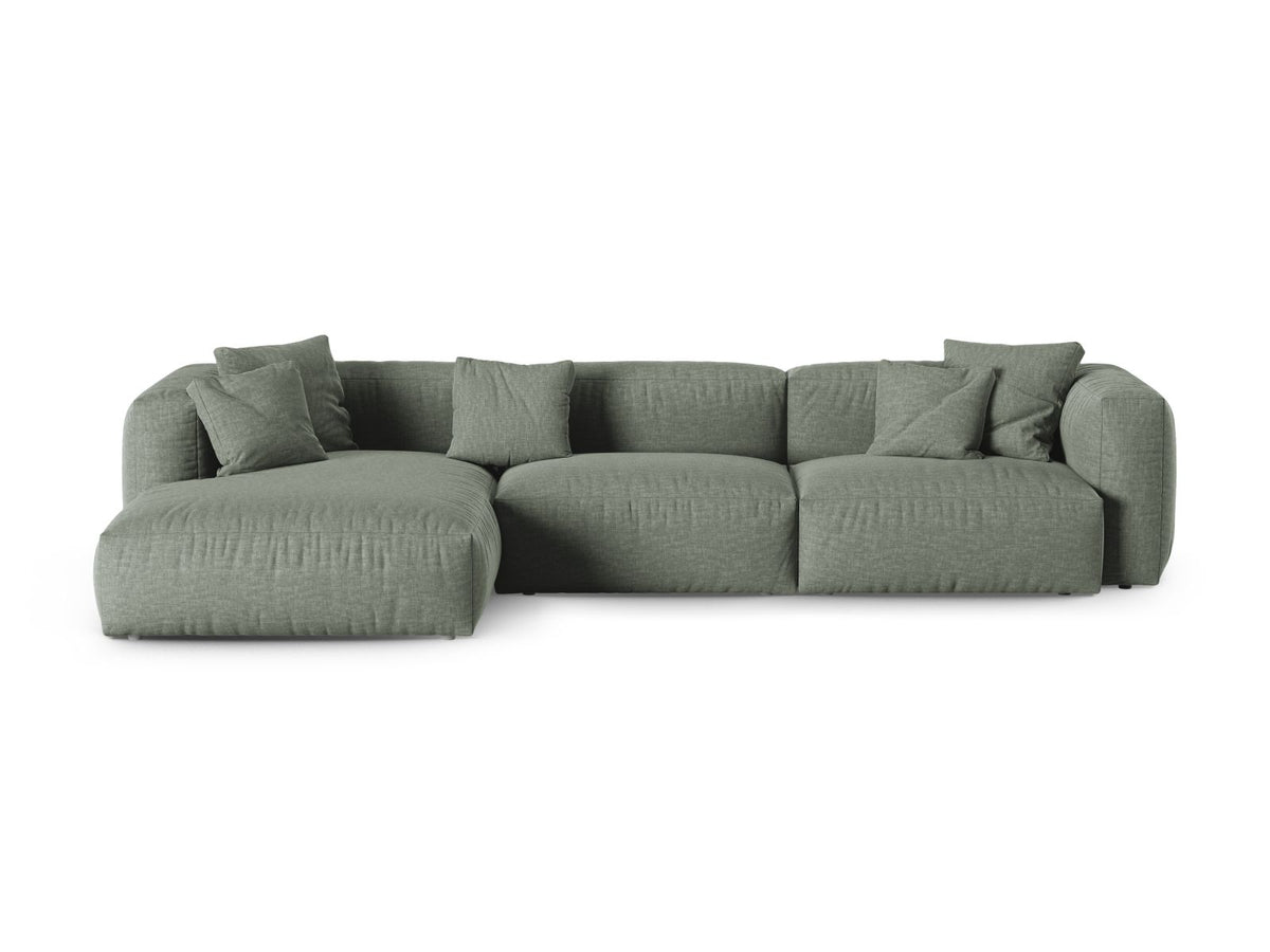 Divano Angolare Componibile XL Martina Seduta Profonda, 3 Posti, 176x330x75