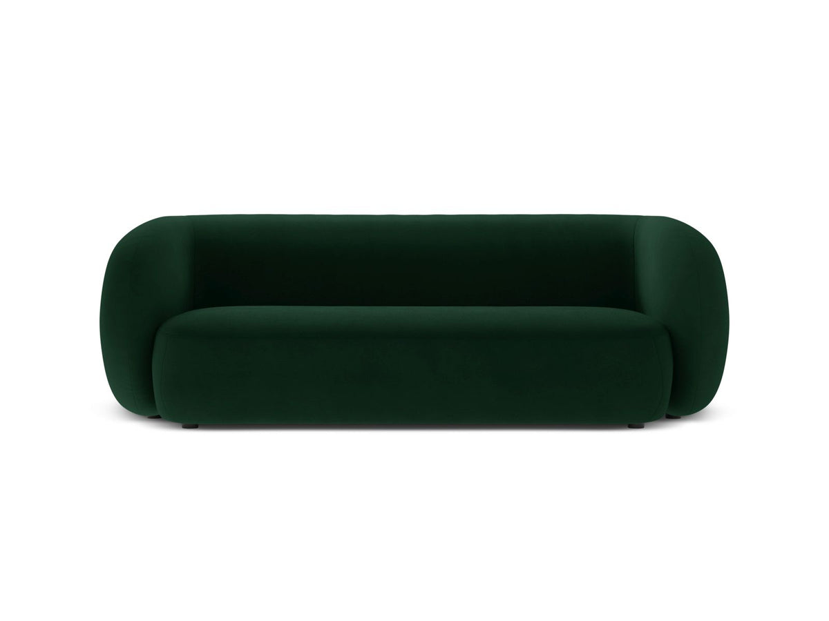 Divano Modulare in Velluto, "Kate", 3 Posti, 213x99x76 - Verde Bottiglia
