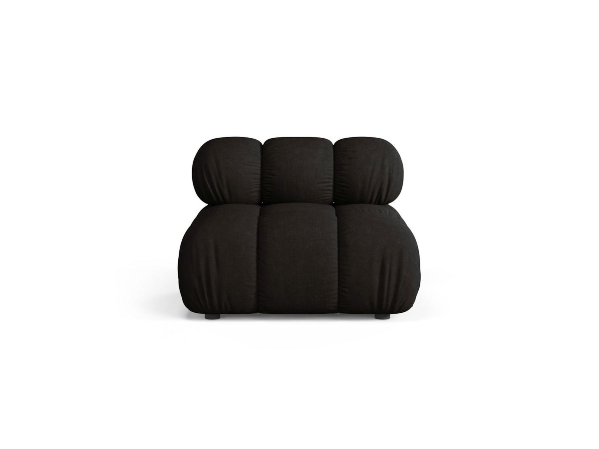 Modulo senza Braccioli, "Bellis", 1 Posto, 94x94x70 - Nero