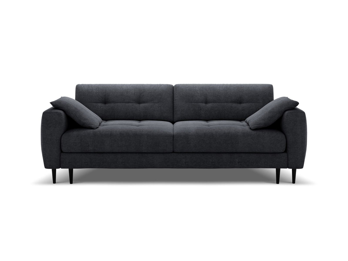 Divano Letto con Contenitore, "Bemy", 3 Posti, 242x110x92 - Blu Scuro
