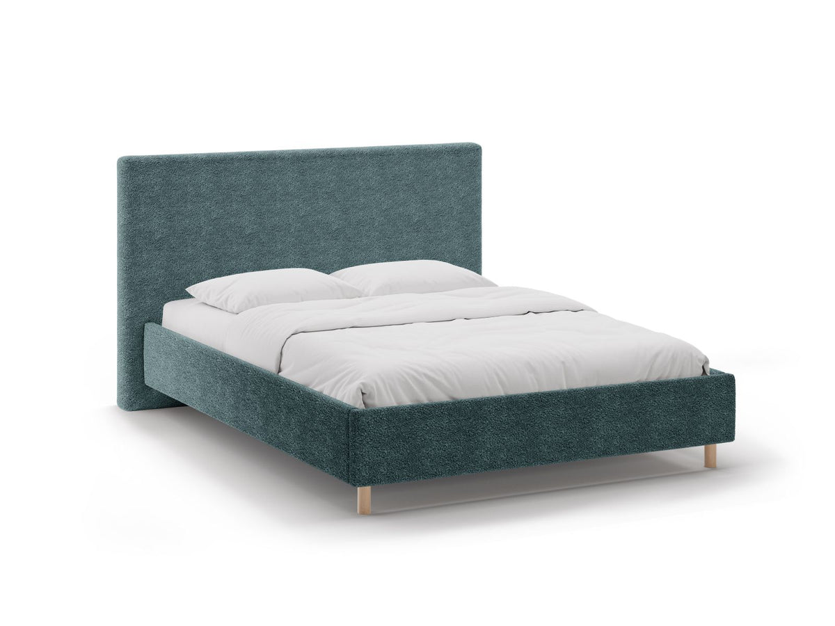 Letto Contenitore con Testata Eloise - Petrolio 160x200