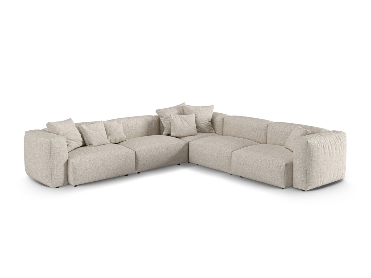 Divano Angolare Simmetrico Componibile XL Martina, 5 Posti, 330x330x75