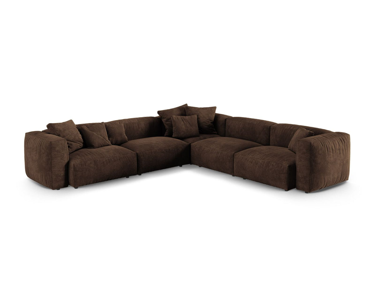 Divano Angolare Simmetrico Componibile XL Martina, 5 Posti, 330x330x75