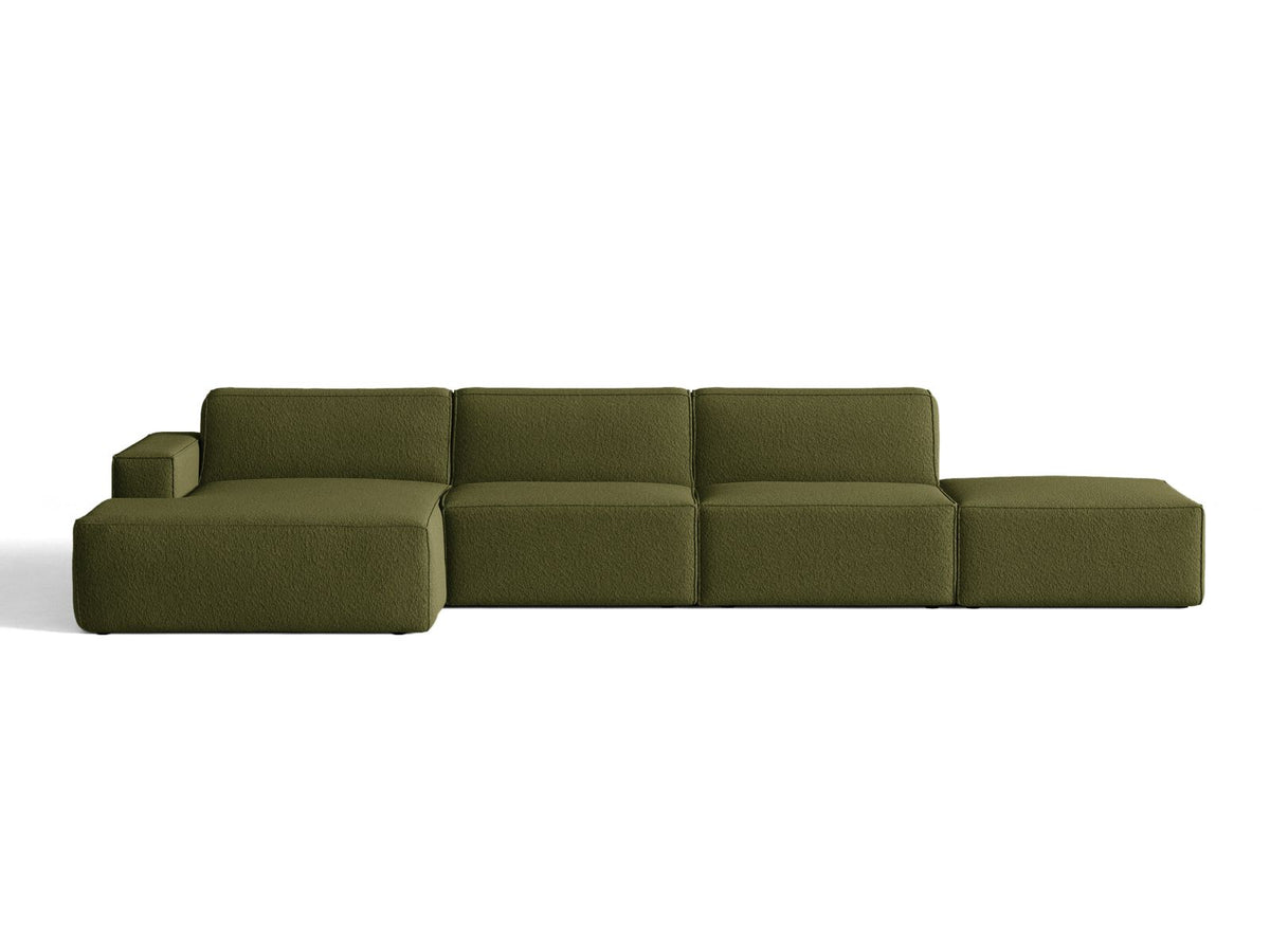 Divano Angolare Componibile Jodie, 5 Posti, 162x341x77