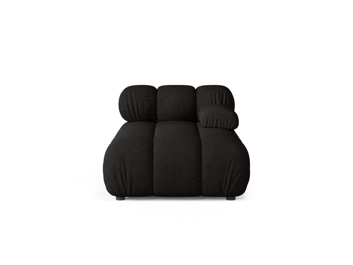 Chaise Longue Destra, "Bellis", 1 Posto, 155x94x70 - Nero